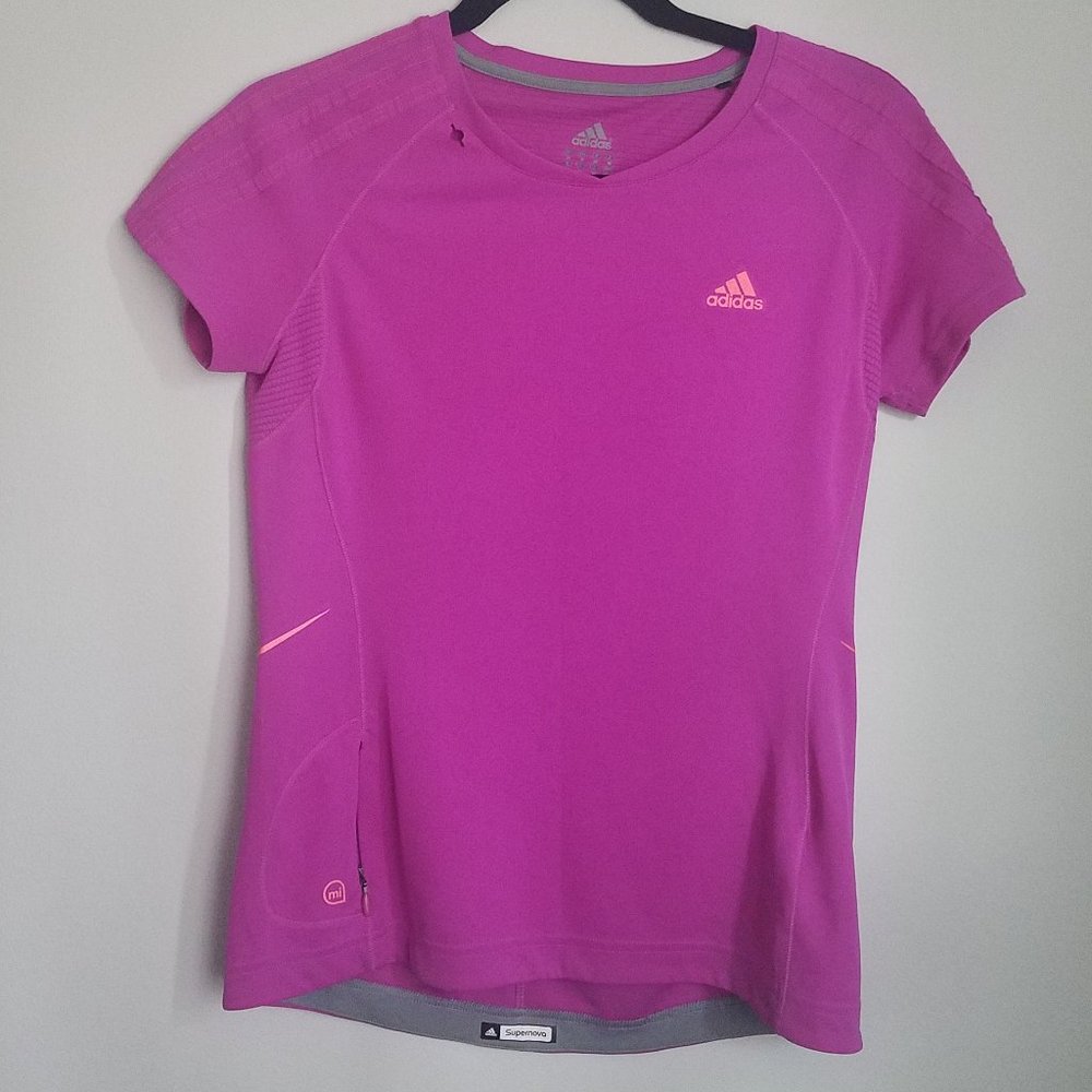 Adidas Pink Athletic Shirt Womens-M